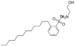 十二烷基苯磺酸与2-氨基乙醇的化合物, 26836-07-7, 结构式