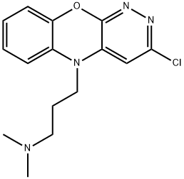 3-(3-氯-5H-苯并[B]哒嗪并[4,3-E][1,4]噁嗪-5-基)-N,N-二甲基丙烷-1-胺, 27225-85-0, 结构式