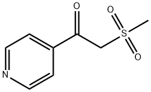 2-(甲基磺?；?-1-(吡啶-4-基)乙烷-1-酮, 27302-95-0, 結(jié)構(gòu)式