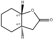 反-六氢化-2(3H)-苯并呋喃酮, 27345-71-7, 结构式