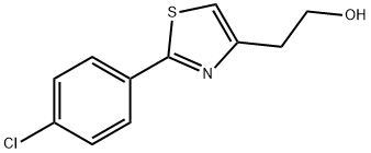 2-(4-氯苯基)-4-噻唑乙醇, 27473-03-6, 结构式