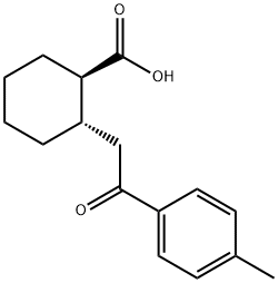 (1R,2S)-2-(2-氧代-2-(对甲苯基)乙基)环己烷-1-羧酸, 27866-87-1, 结构式
