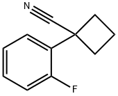 1-(2-氟苯基)环丁烷甲腈, 28049-63-0, 结构式