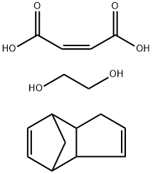 顺丁烯二酸酐与乙二醇和3A,7A-二氢化-4,7-亚甲基-1H-茚的聚合物, 28183-96-2, 结构式