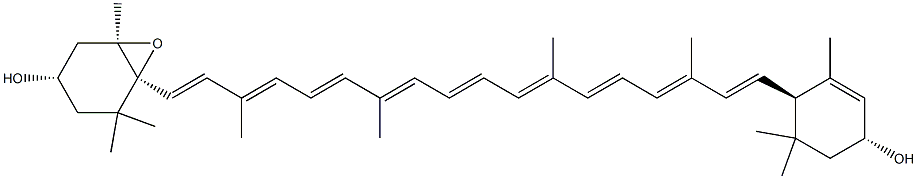 叶黄素环氧化物, 28368-08-3, 结构式