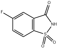 5-氟苯并[D]异噻唑-3(2H)-酮1,1-二氧化物, 29083-18-9, 结构式