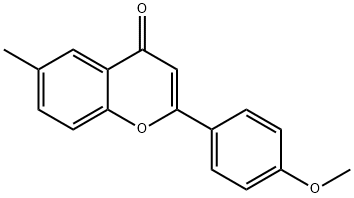 2-(4-甲氧苯基)-6-甲基-4H-苯并吡喃-4-酮, 29976-77-0, 结构式