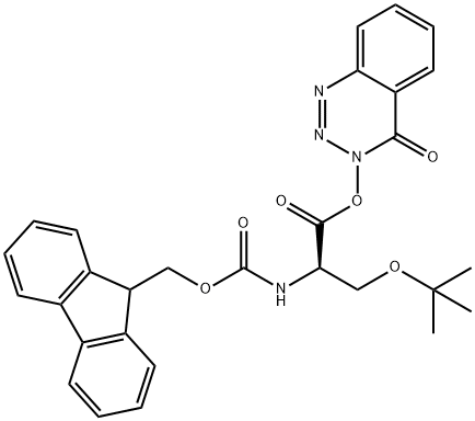 FMOC-D-SER(TBU)-ODHBT, 201210-27-7, 结构式