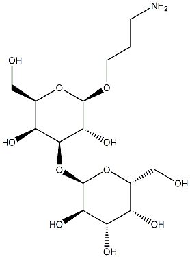3-氨基丙基 3-O-ALPHA-D-吡喃半乳糖基-BETA-D-吡喃半乳糖苷, 201667-63-2, 结构式