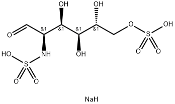 2-脱氧-2-(磺基氨基)-D-葡萄糖 6-(硫酸氢酯)二钠盐, 202266-99-7, 结构式