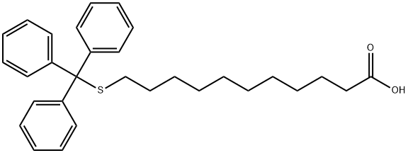 11-Tritylmercapto-undecanoic acid, 202462-83-7, 结构式