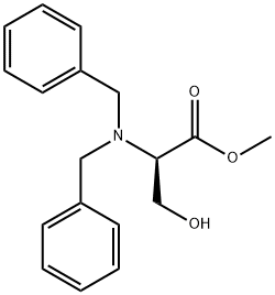 N,N-二苯甲基-D-丝氨酸甲酯, 202478-34-0, 结构式