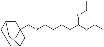 1-(5,5-DIETHOXYPENTYLOXYMETHYL)-ADAMANTANE, 202577-30-8, 结构式