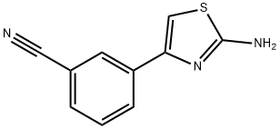 3-(2-氨基-1,3-噻唑-4-基)苯甲腈, 202664-32-2, 结构式