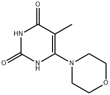 5-甲基-6-(4-吗啉基)-2,4(1H,3H)-嘧啶二酮, 202916-71-0, 结构式