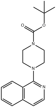 1-叔丁氧羰基-4-异喹啉-1-基-哌嗪, 205264-33-1, 结构式