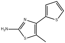 5-甲基-4-(噻吩-2-基)噻唑-2-胺, 206555-52-4, 结构式