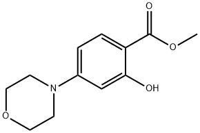 2-羟基-4-吗啉代苯甲酸甲酯, 207850-94-0, 结构式