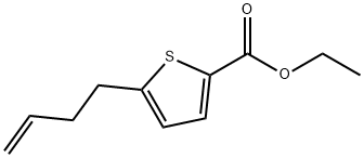5-(3-丁烯-1-基)-2-噻吩羧酸乙酯, 208337-82-0, 结构式