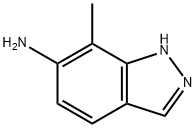 7-甲基-1H-吲唑-6-胺, 208457-82-3, 结构式