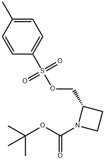 (S)-2-((甲苯磺酰氧基)甲基)氮杂环丁烷-1-羧酸叔丁酯, 209328-53-0, 结构式