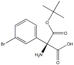 BOC-(R)-2-氨基-2-(3-溴苯基)乙酸, 209680-89-7, 结构式