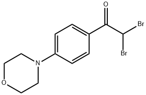 2,2-二溴-1-(4-吗啉苯基)乙烷-1-酮, 210832-82-9, 结构式