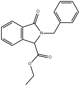 2-芐基-3-氧代異吲哚啉-1-甲酸乙酯, 211430-93-2, 結構式