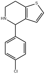 4-(4-氯苯基)-4H,5H,6H,7H-噻吩并[3,2-C]吡啶, 213462-12-5, 結(jié)構(gòu)式