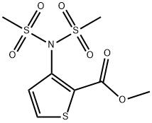 3-[双(甲磺酰基)氨基]噻吩-2-甲酸甲酯, 214532-29-3, 结构式