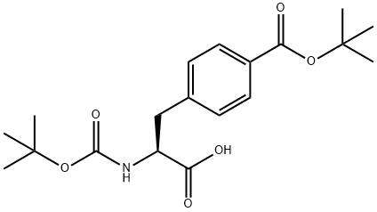 BOC-P-CARBOXY-PHE(OTBU)-OH DCHA, 214750-69-3, 结构式
