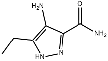 4-氨基-5-乙基-1H-吡唑-3-羧酰胺, 215298-74-1, 结构式