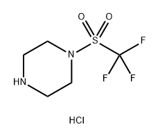 1-三氟甲磺酰基哌嗪盐酸盐, 215453-48-8, 结构式