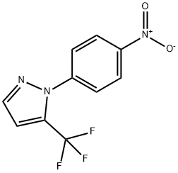 1 - (4 -硝基苯基)-5 - (三氟甲基)- 1H -吡唑, 215500-55-3, 结构式