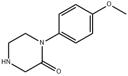 2-哌嗪酮, 1-(4-甲氧基苯基)-, 215649-82-4, 结构式