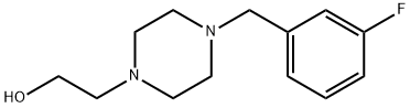 2-[4-(3-氟苄基)-1-哌嗪基]乙醇, 215654-92-5, 结构式