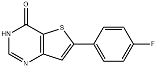 6-(4-氟苯基)-3H,4H-噻吩并[3,2-D]嘧啶-4-酮, 215928-68-0, 结构式