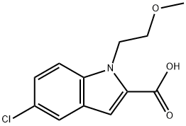 5-氯-1-(2-甲氧基-乙基)-1H-2-吲哚甲酸, 216217-20-8, 结构式