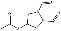 4-乙酸硫基-1.2-二甲酰基吡唑烷, 216854-55-6, 结构式