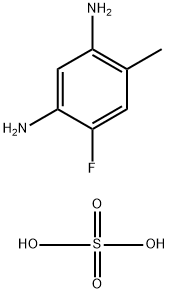 4-氟-6-甲基-M-苯二胺硫酸盐, 217311-43-8, 结构式