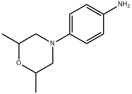 4-(2,6-二甲基吗啉)苯胺, 218930-10-0, 结构式
