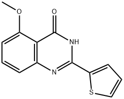 5-甲氧基-2-(2-噻吩基)-4(1H)-喹唑啉酮, 219773-53-2, 結(jié)構(gòu)式