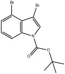 3,4-溴吲哚-1-羧酸叔丁酯, 219943-38-1, 结构式