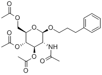 苯丙基-2-乙酰氨基,3,4,6-O-三乙酰基-2-脱氧-BETA-D-吡喃葡萄糖苷, 220341-05-9, 结构式