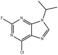 6-氯-2-氟-9-异丙基-9H-嘌呤, 220696-58-2, 结构式