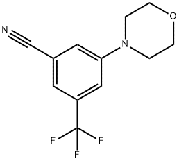 3-吗啉代-5-(三氟甲基)苯甲腈, 220954-14-3, 结构式