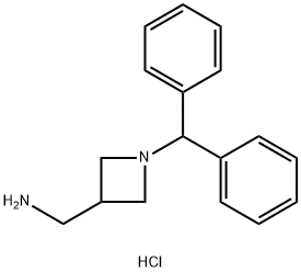 [1-(diphenylmethyl)azetidin-3-yl]methanamine dihydrochloride, 221095-77-8, 结构式