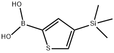 4 - (三甲基甲硅烷基)噻吩-2 - 基硼酸, 222840-90-6, 结构式