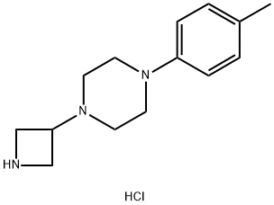 3-对甲氧基苯基哌嗪氮杂环丁烷盐酸盐, 223381-99-5, 结构式