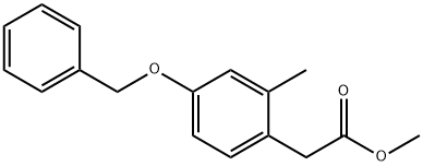 2-(4-(苄氧基)-2-甲基苯基)乙酸甲酯, 223406-97-1, 结构式